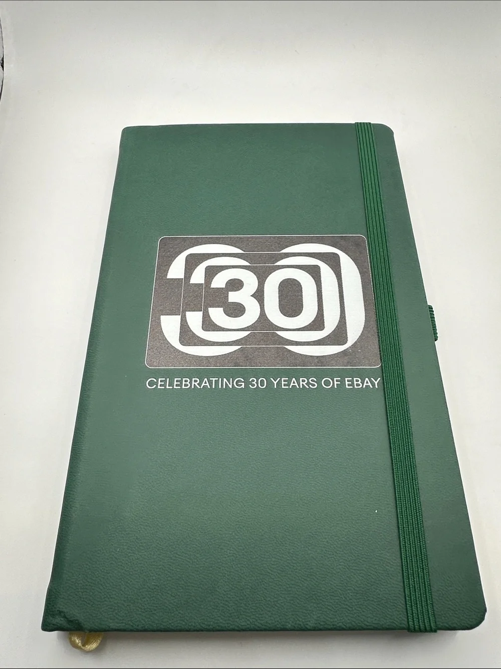 Castelli Green Journal Celebrating 30 Years of eBay Lined Pages Ribbon Bookmark
